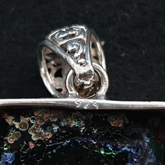 One of A Kind Ancient Roman Glass 925 Silver Pendant – 21.73g – Signed 925 FNA - Picture 11 of 13